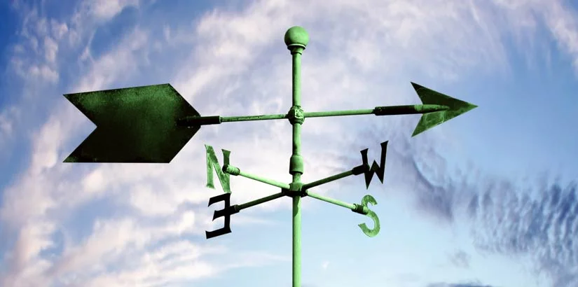 Market Commentary symbolized by a Weather Vane